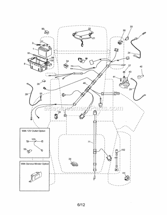 Page A Diagram and Parts List for 917288040  Craftsman Lawn Tractor
