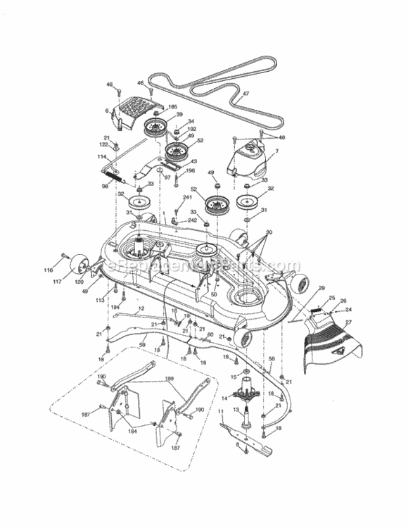 Page I Diagram and Parts List for 917288040  Craftsman Lawn Tractor