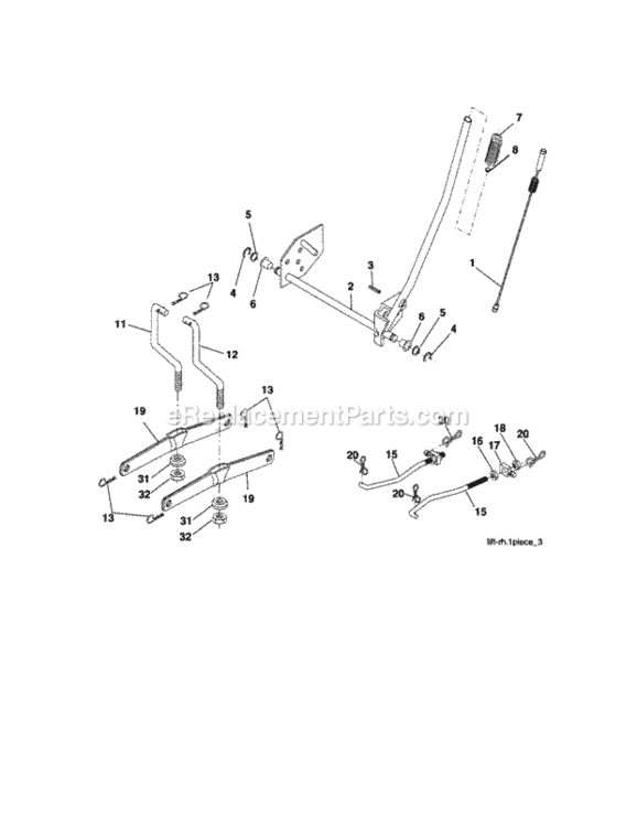 Page J Diagram and Parts List for 917288051  Craftsman Lawn Tractor