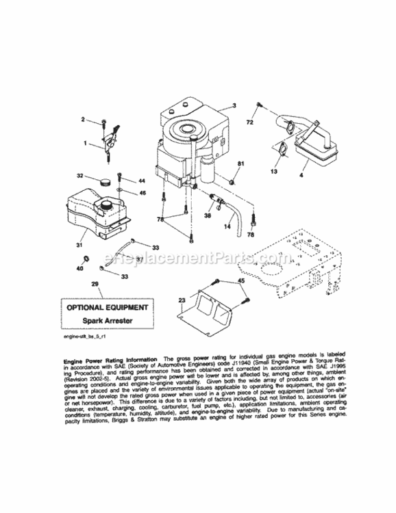Page D Diagram and Parts List for 917288051  Craftsman Lawn Tractor