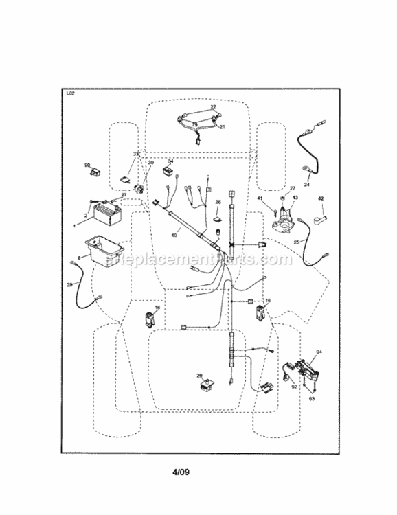 Page A Diagram and Parts List for 917288070  Craftsman Lawn Tractor
