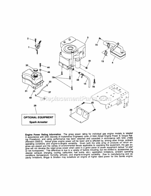 Page D Diagram and Parts List for 917288070  Craftsman Lawn Tractor