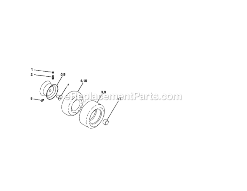 Page H Diagram and Parts List for 917288070  Craftsman Lawn Tractor