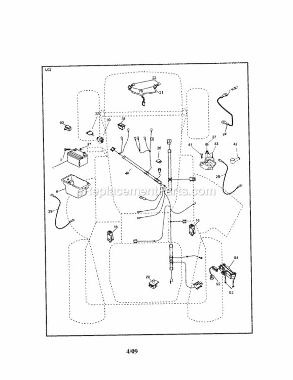 Page A Diagram and Parts List for 917288080  Craftsman Lawn Tractor