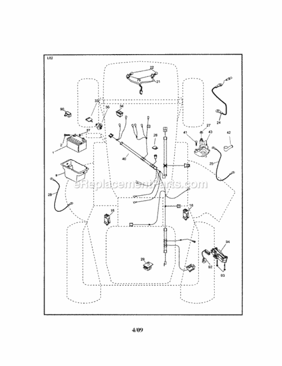 Page A Diagram and Parts List for 917288090  Craftsman Lawn Tractor