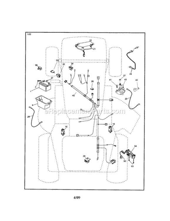 Page A Diagram and Parts List for 917288092  Craftsman Lawn Tractor