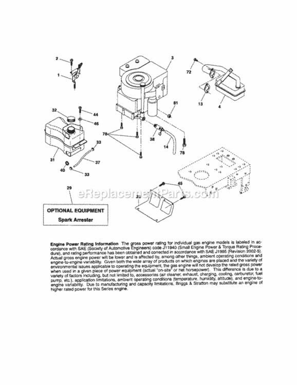 Page D Diagram and Parts List for 917288092  Craftsman Lawn Tractor
