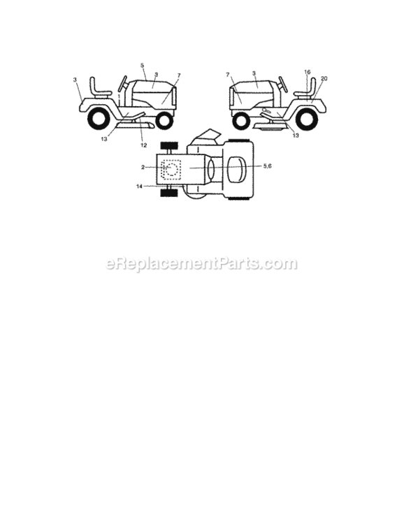 Page G Diagram and Parts List for 917288092  Craftsman Lawn Tractor