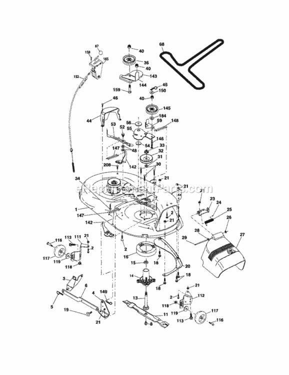 Page I Diagram and Parts List for 917288092  Craftsman Lawn Tractor