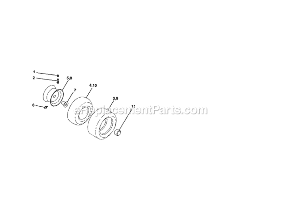 Page H Diagram and Parts List for 917288100  Craftsman Lawn Tractor