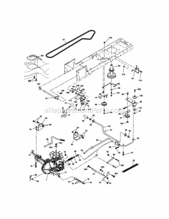 Page C Diagram and Parts List for 917288101  Craftsman Lawn Tractor