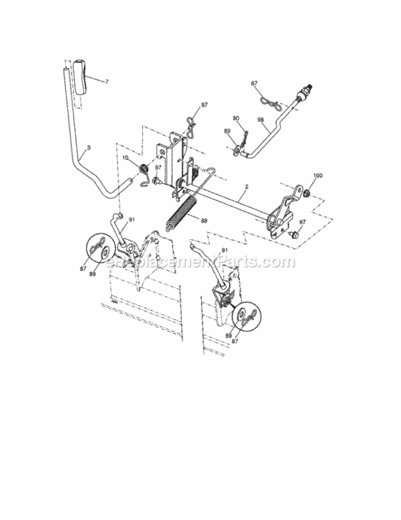 Page I Diagram and Parts List for 917288112  Craftsman Lawn Tractor