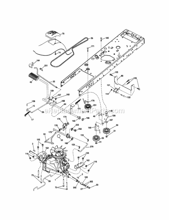 Page C Diagram and Parts List for 917288121  Craftsman Lawn Tractor