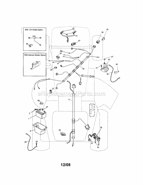 Page A Diagram and Parts List for 917288122  Craftsman Lawn Tractor