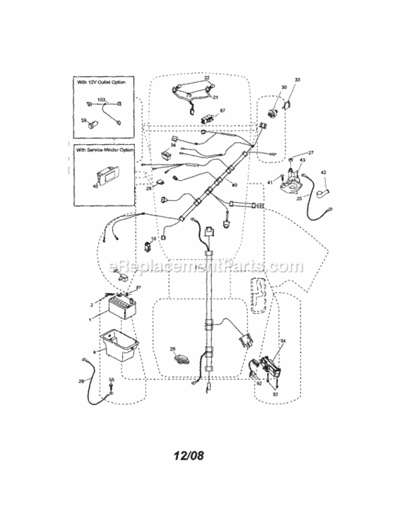 Page A Diagram and Parts List for 917288130  Craftsman Lawn Tractor