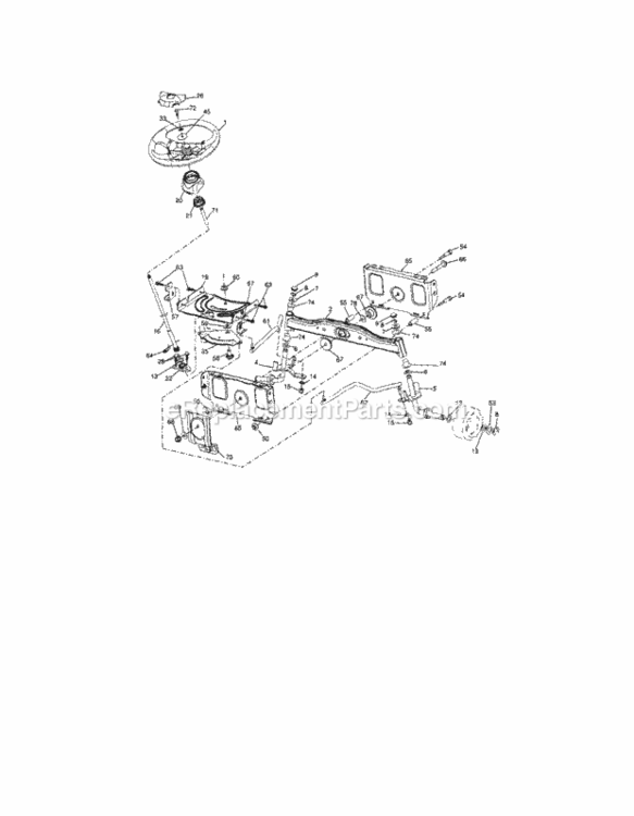 Page E Diagram and Parts List for 917288130  Craftsman Lawn Tractor