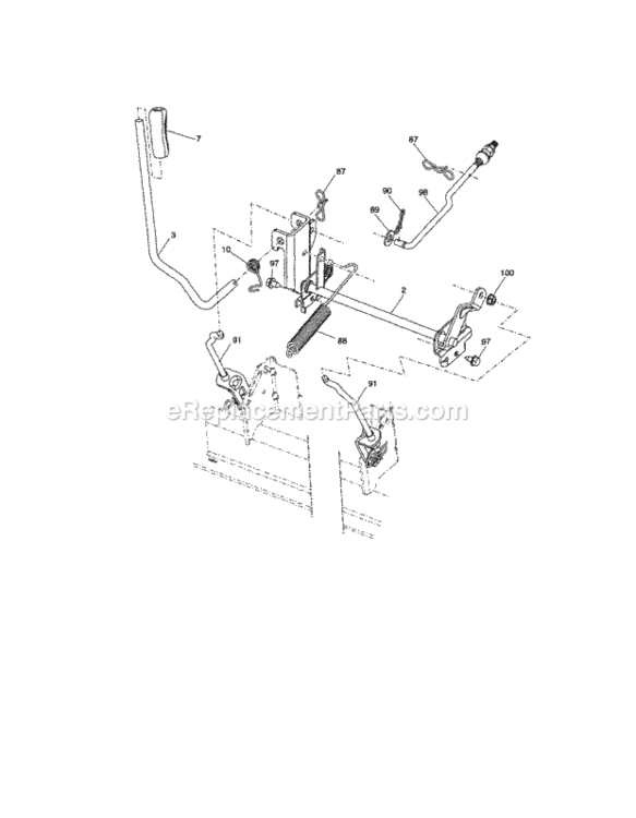 Page J Diagram and Parts List for 917288131  Craftsman Lawn Tractor