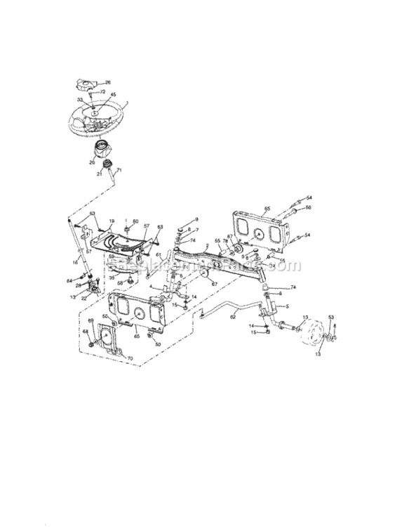 Page F Diagram and Parts List for 917288131  Craftsman Lawn Tractor