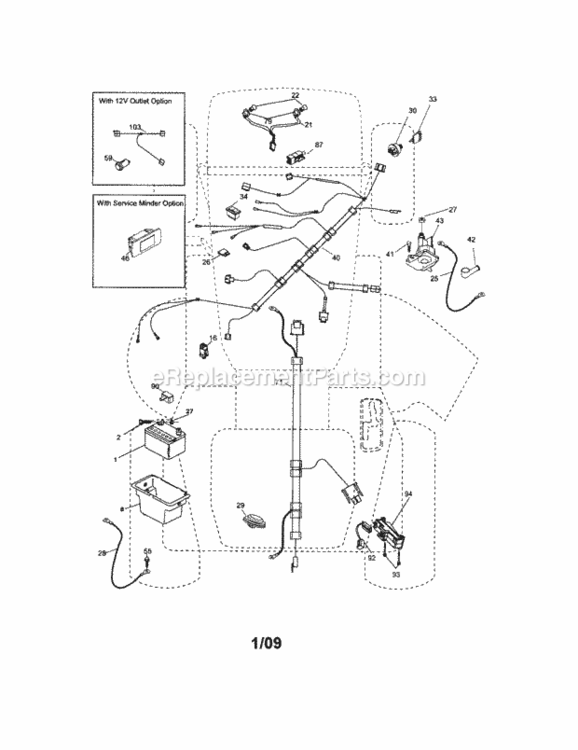 Page A Diagram and Parts List for 917288132  Craftsman Lawn Tractor