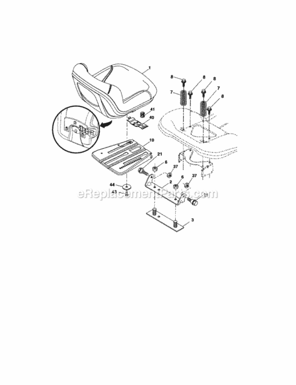 Page I Diagram and Parts List for 917288132  Craftsman Lawn Tractor