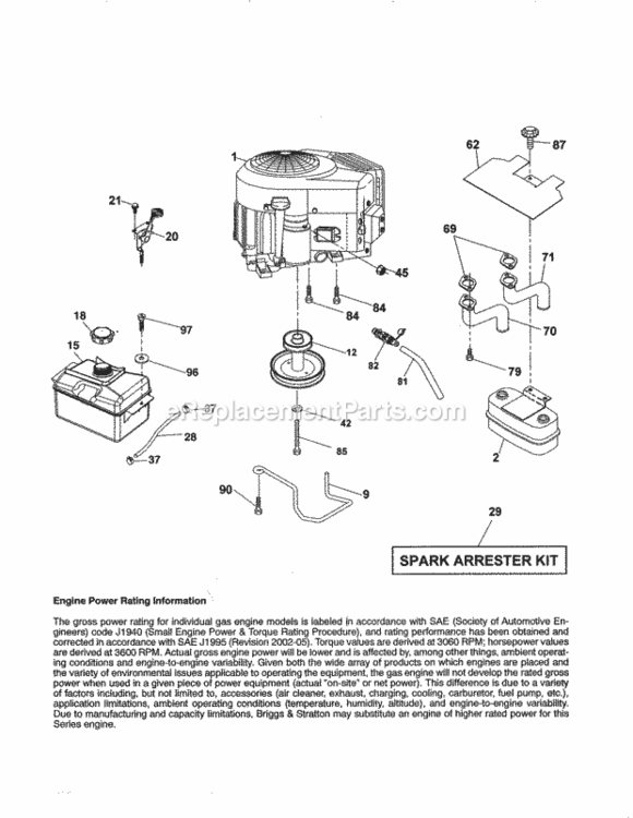 Page D Diagram and Parts List for 917288150  Craftsman Lawn Tractor
