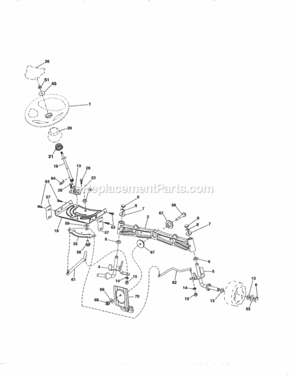 Page E Diagram and Parts List for 917288150  Craftsman Lawn Tractor