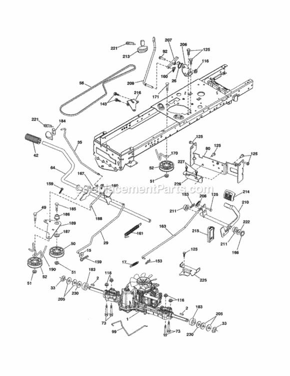 Page C Diagram and Parts List for 917288160  Craftsman Lawn Tractor