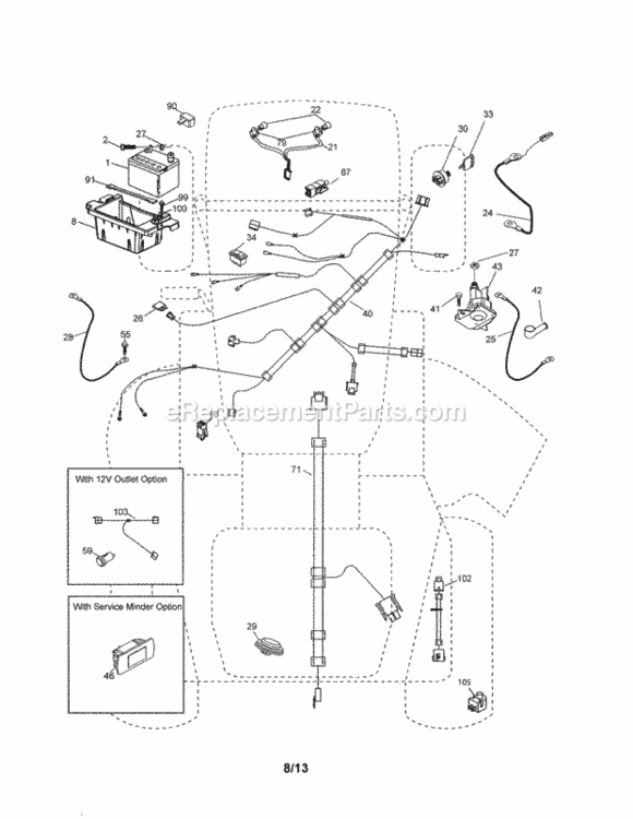 Page A Diagram and Parts List for 917288163  Craftsman Lawn Tractor