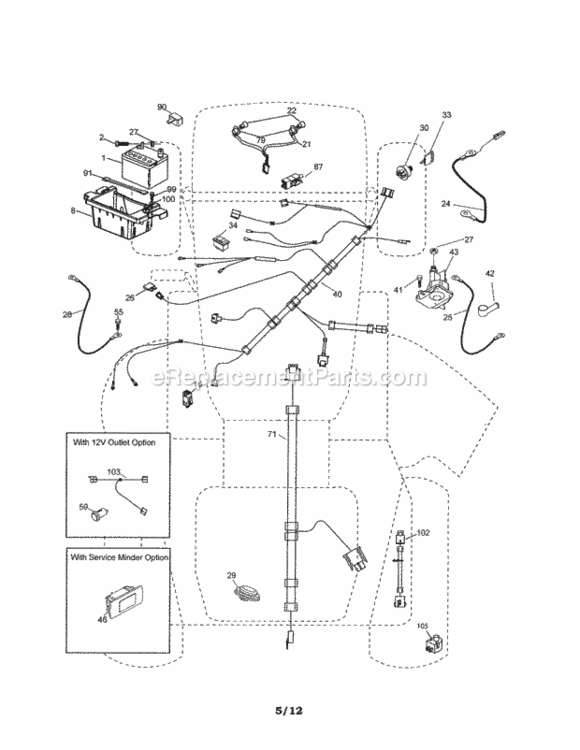 Page A Diagram and Parts List for 917288171  Craftsman Lawn Tractor