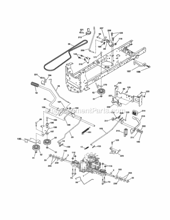 Page C Diagram and Parts List for 917288171  Craftsman Lawn Tractor