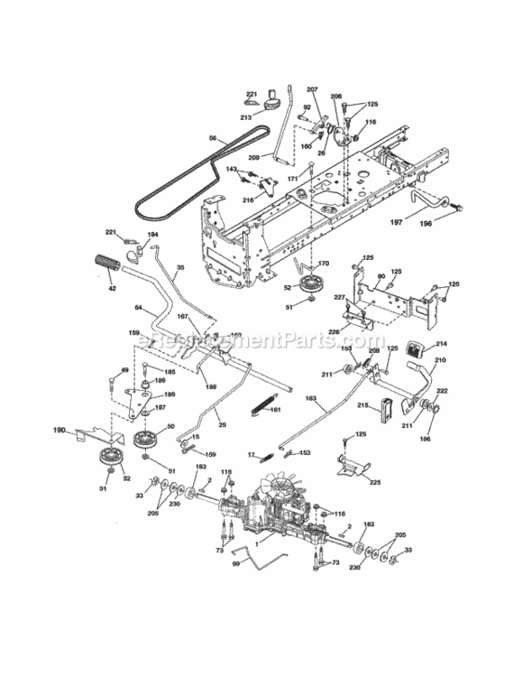 Page C Diagram and Parts List for 917288172  Craftsman Lawn Tractor