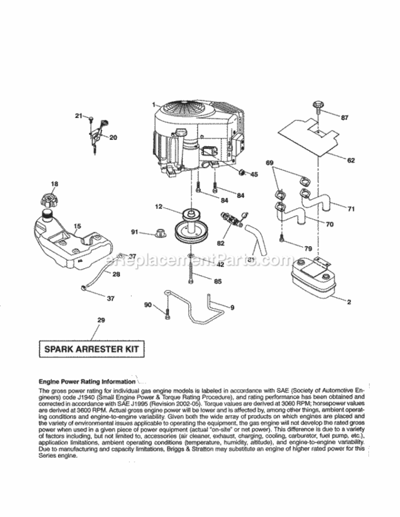 Page D Diagram and Parts List for 917288172  Craftsman Lawn Tractor