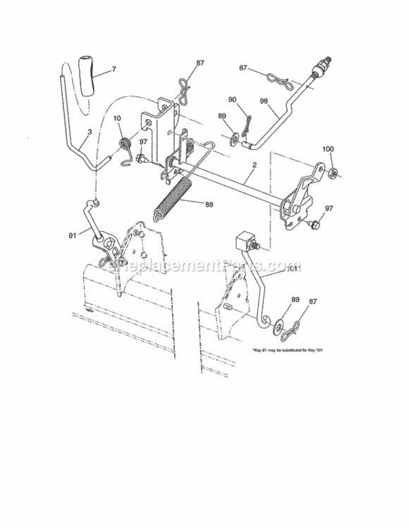 Page G Diagram and Parts List for 917288172  Craftsman Lawn Tractor