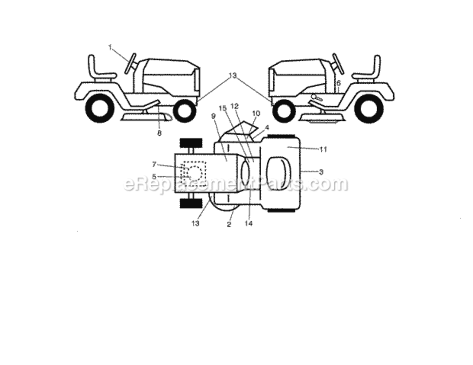 Page I Diagram and Parts List for 917288172  Craftsman Lawn Tractor