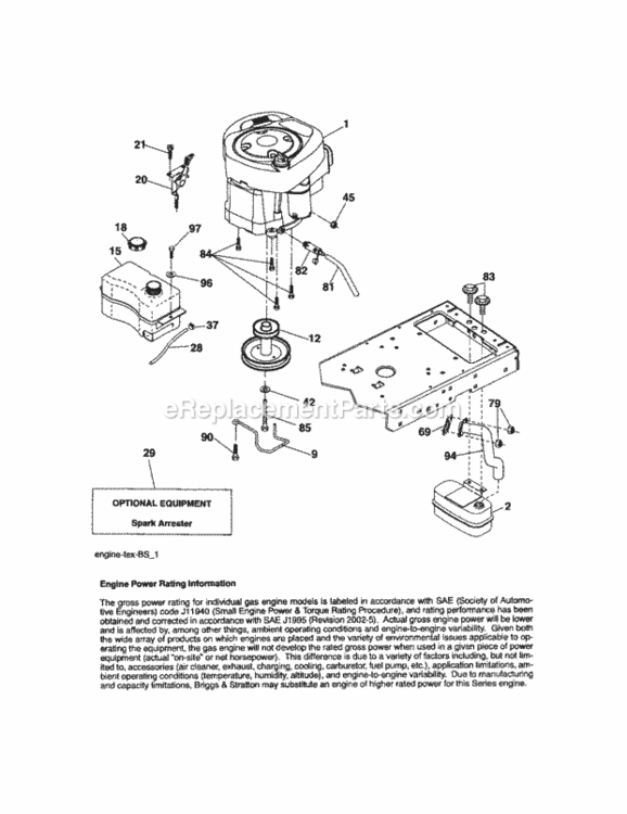 Page D Diagram and Parts List for 917288210  Craftsman Lawn Tractor