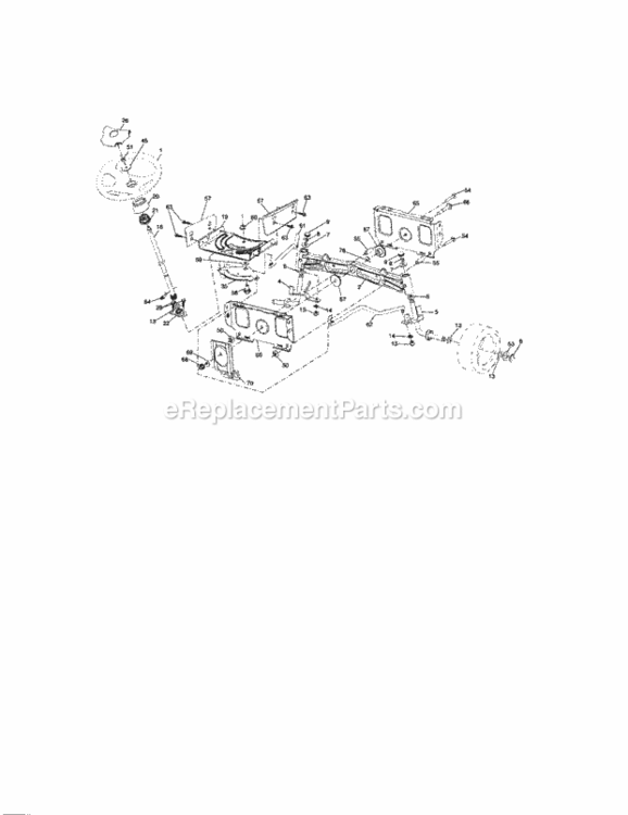 Page E Diagram and Parts List for 917288210  Craftsman Lawn Tractor