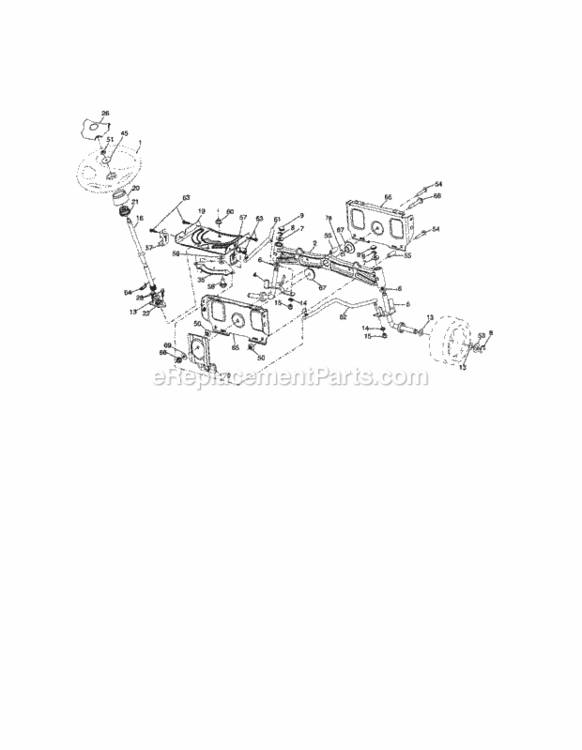 Page C Diagram and Parts List for 917288230  Craftsman Lawn Tractor
