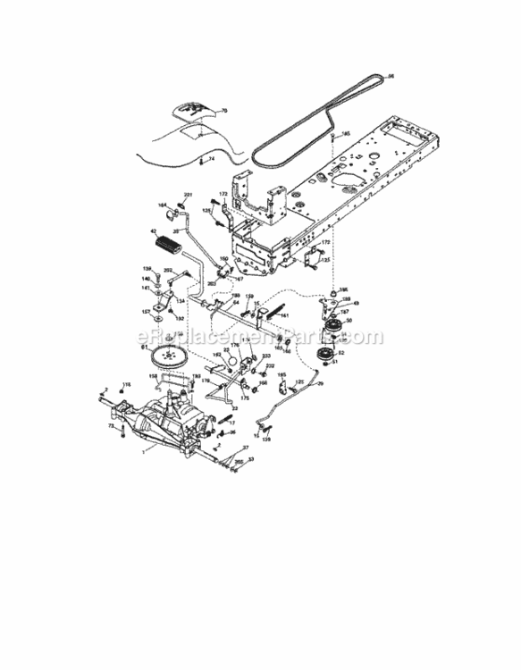 Page E Diagram and Parts List for 917288230  Craftsman Lawn Tractor