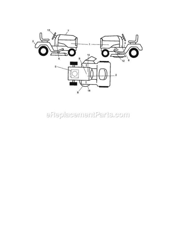 Page I Diagram and Parts List for 917288230  Craftsman Lawn Tractor