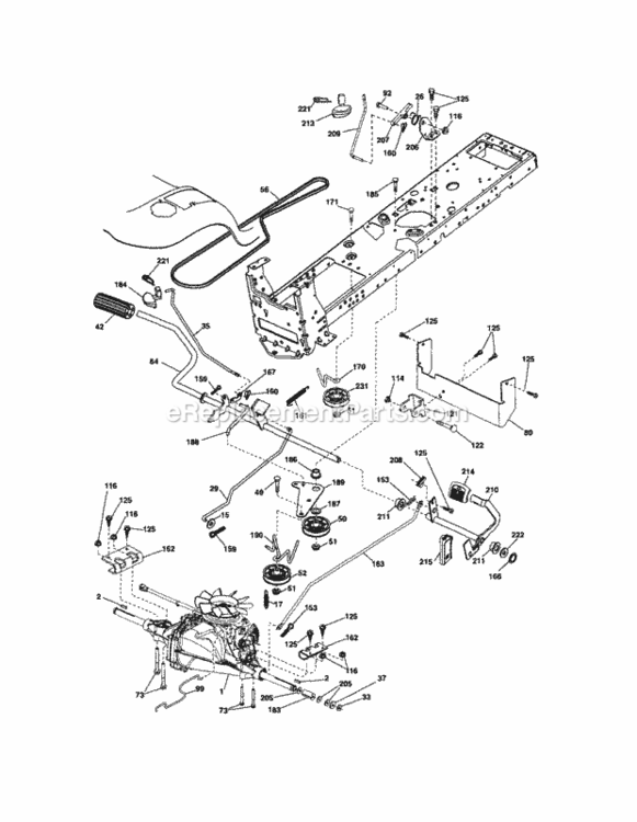 Page C Diagram and Parts List for 917288240  Craftsman Lawn Tractor