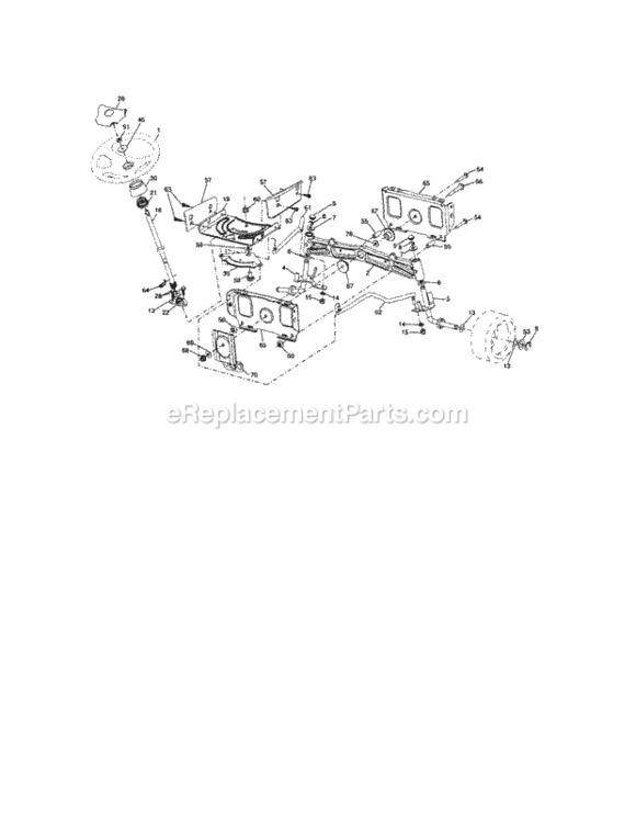 Page E Diagram and Parts List for 917288240  Craftsman Lawn Tractor