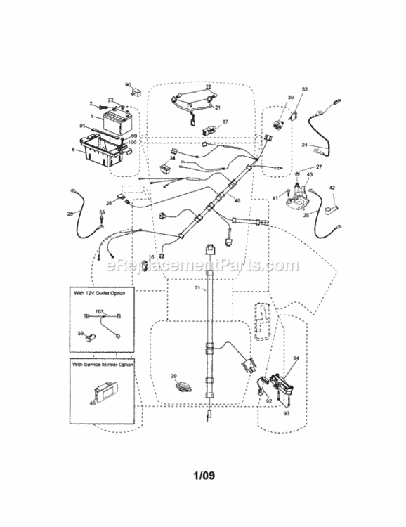 Page A Diagram and Parts List for 917288250  Craftsman Lawn Tractor
