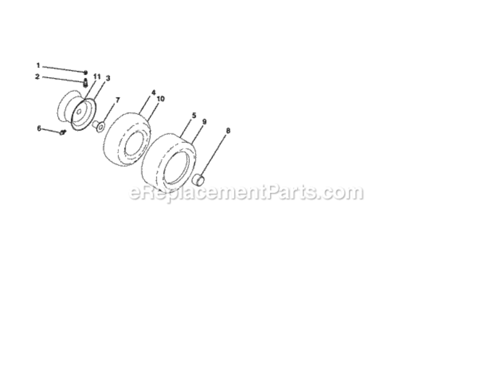 Page H Diagram and Parts List for 917288250  Craftsman Lawn Tractor
