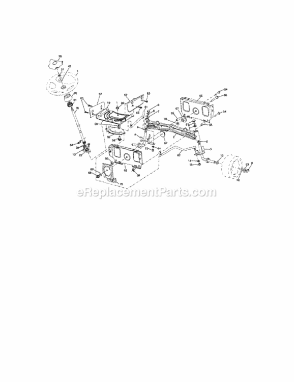 Page C Diagram and Parts List for 917288251  Craftsman Lawn Tractor