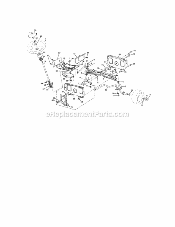 Page C Diagram and Parts List for 917288252  Craftsman Lawn Tractor