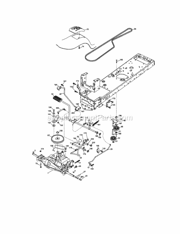 Page D Diagram and Parts List for 917288252  Craftsman Lawn Tractor