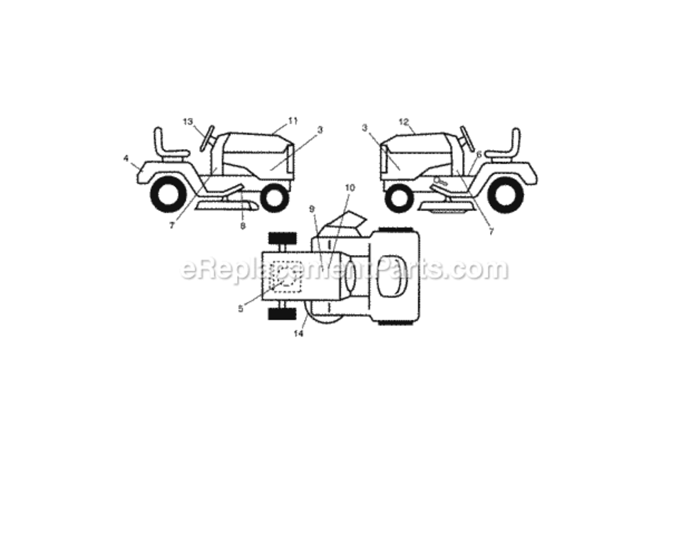 Page G Diagram and Parts List for 917288252  Craftsman Lawn Tractor