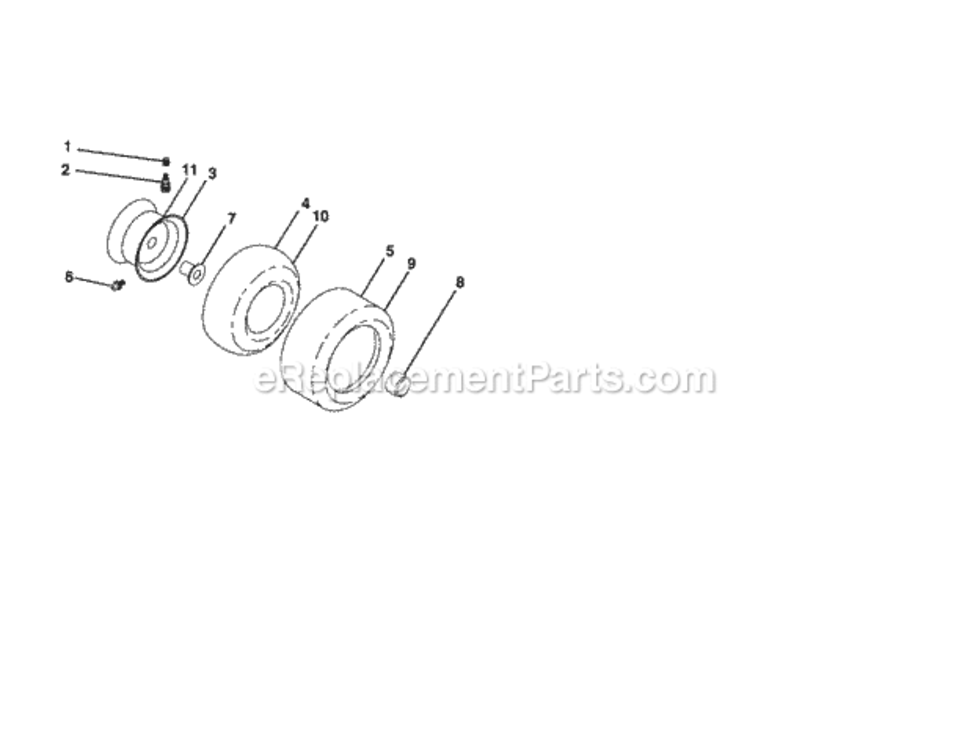 Page H Diagram and Parts List for 917288252  Craftsman Lawn Tractor