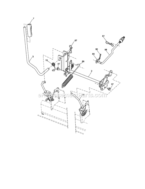 Page J Diagram and Parts List for 917288270  Craftsman Lawn Tractor