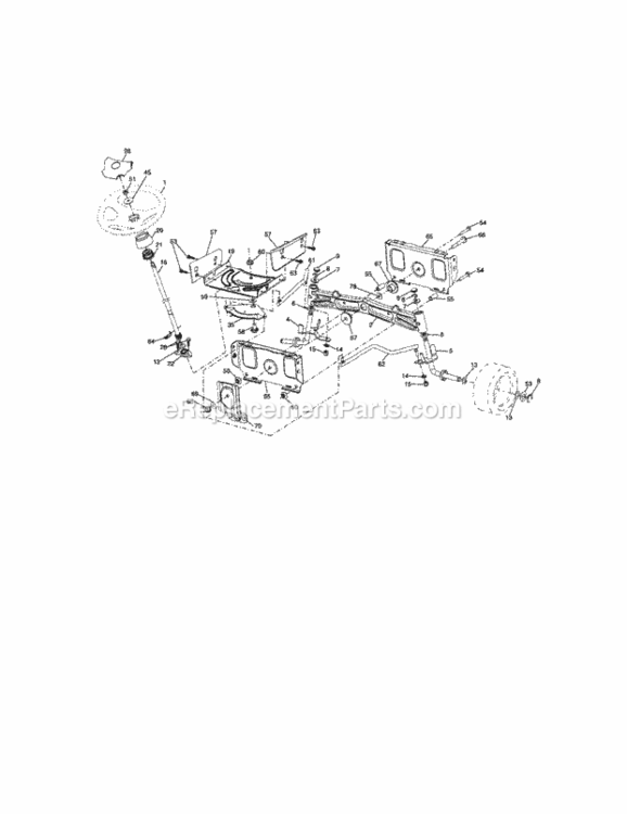 Page C Diagram and Parts List for 917288270  Craftsman Lawn Tractor